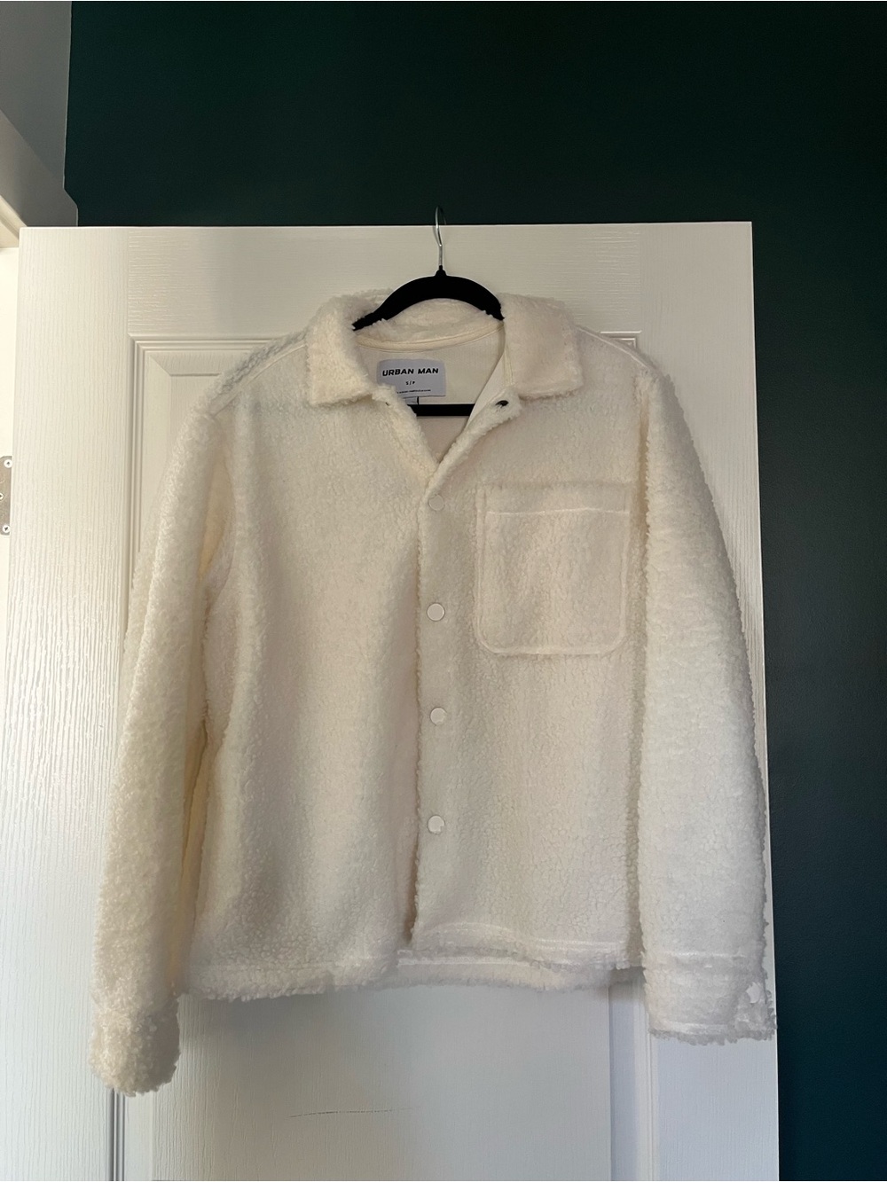 White Sherpa style jacket